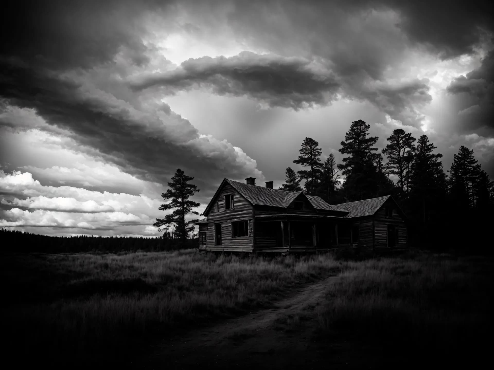 Old House in the Storm